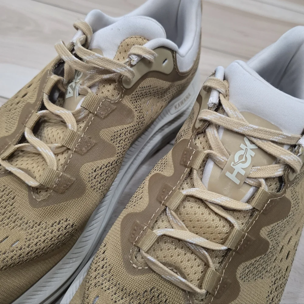 Hoka One One Kawana Sneakers Men Tan Oat Milk Running Shoes